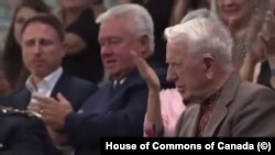  Ярослав Гунька в парламенте Канады. Фрагмент трансляции 