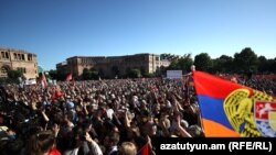 Protest u centru Jerevana, 9. maj 2024.