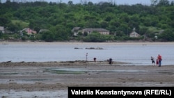 Пересихання Дніпра в Запоріжжі, червень 2023 року