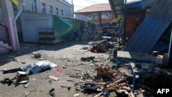 Херсон після чергових російських атак, 18 квітня 2023 року 