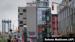 Zgrada za koju se sumnja da je bila sedište kineske 'tajne policijske stanice' u Njujorku, 17. april 2023. 