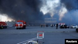 Орус армиясынын чабуулуна кабылган "Эпицентр" cоода борбору. 25-май, 2024-жыл. Харьков.