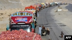 صدها لاری حامل میوه و سبزی در مسیر تورخم-پشاور متوقف شده‌اند.