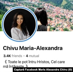 Maria Alexandra Chivu postează des mesaje motivaționale, pe pagina sa de Facebook.