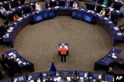 Ursula von der Leyen pred Evropskim parlamentom u Strasbourgu, Francuska, 13. septembra 2023.