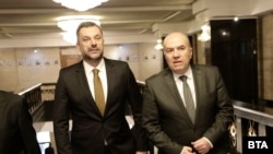 Министърът на външните работи Николай Милков (дясно) и министърът на външните работи на Босна и Херцеговина Елмедин Конакович (ляво).