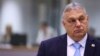 Orbán Viktor kormányfő az Európai Unió csúcstalálkozója előtt, 2024. március 22-én Brüsszelben