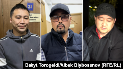 Бейбаштыкка шектелген (солдон оңго) Азамат Марипов, Эркланбек Тагаев жана Руслан Самудин уулу. 
