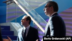 Kurti i Vučić na samitu lidera Zapadnog Bakana i EU u Skopju, 22.01.2024