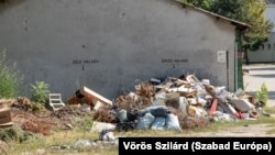 A Szent Imre Egyetemi Oktatókórház egyik udvara 2023. szeptember 11-én