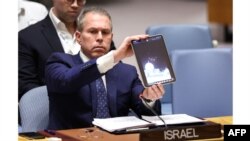 سفیر اسرائیل در سازمان ملل در نشست شورای امنیت با موضوع وضعیت خاورمیانه و حملهٔ ایران به اسرائیل، ۱۴ آوریل