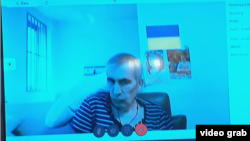 მიხეილ სააკაშვილი სასამართლო სხდომაზე დისტანციური ჩართვისას - 3 ივლისი, 2023 წელი 