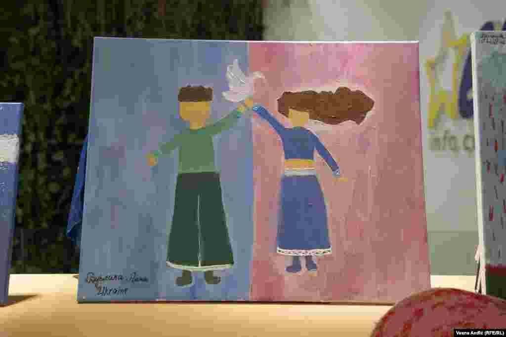 Dečiji crteži su posvećeni temi Ukrajine, 23. avgust 2023.