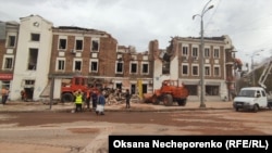 Наслідки однієї з попередніх атак Харкова, жовтень 2023 року