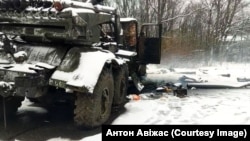 Розбиті «Гради» після спроби прориву на П’ятихатках, 25 лютого 2022 року