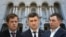Candidații la funcția de Procuror General rămași în concurs, de la stânga la dreapta: Octavian Iachimovschi, Ion Munteanu, Alexandru Cernei
