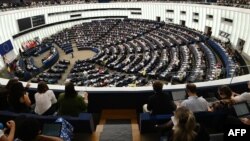 Пленарната зала на Европейския парламент в Страсбург