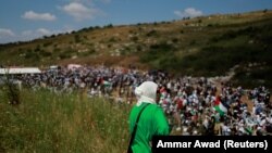 Učesnici Marša povratka, dan uoči obeležavanja "Nakbe", blizu Haife, 14. maj 2024.