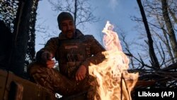 Український боєць під Бахмутом. 22 березня 2023 року