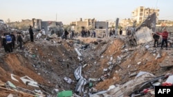 Shkatërrimi në Gazë, pas bombardimeve izraelite më 12 dhjetor.