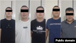 Задержанные сотрудники МВД, фото ГКНБ КР.