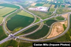 Nodul de autostradă de la Turda, Cluj.