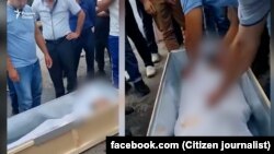 Москва облусундагы калайман мушташта каза тапкан тажикстандыктардын сөөгү. Сүрөт качан жана кайда тартылганы белгисиз. 