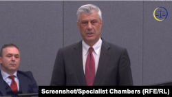 Hašim Tači na suđenju za ratne zločine u Hagu