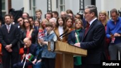 Britanski premijer Keir Starmer je nakon uvjerljive izborne pobjede laburista u petak imenovao novi kabinet, u Londonu 5. jula 2024. 