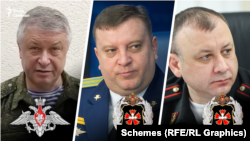 Зліва направо: Володимир Алєксєєв, Олексій Кондратьєв та Сергій Дроздов