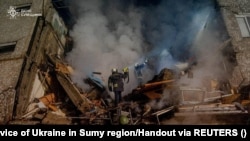 Наслідки однієї з попередніх атак по Сумах, фото ілюстративне