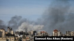 Дим піднімається під час ізраїльського удару у місті Газа, 21 березня 2024 рок