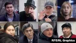 Абакта жаткан журналисттер. "Азаттыктын" коллажы.
