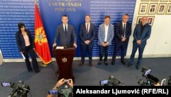 Konferencija za medije Uprave policije i tužilaštva Crne Gore. Podgorica, 4. jul 2024.