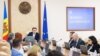 Cabinetul de miniștri în frunte cu premierul Recean. 