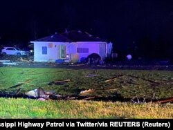 Šteta od tornada u Silver City, Mississippi, 24. mart 2023.