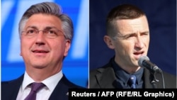 Arhivske fotografije predsjednika HDZ-a Andreja Plenkovića (lijevo) i predsjednika Domovinskog pokreta Ivana Penave (desno)