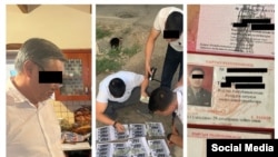 Момент задержания судей Чуйского облсуда. Фото ГКНБ. 