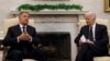 Președintele Klaus Iohannis (stânga) și omologul său american, Joe Biden, au discutat la Casa Albă despre cererea Ucrainei de a primi mai multe sisteme de apărare antiaeriană Patriot.