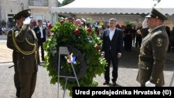 Predsjednik Hrvatske Zoran Milanović odao počast žrtvama rata u Promini, 21. srpnja 2023.