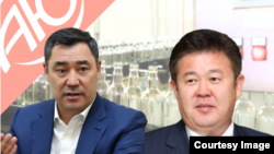 Садыр Жапаров менен Шаршенбек Абдыкеримов. Коллаж.