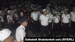 ЖКККБнын Оштогу бөлүмүнүн нааразылыкка чыккан кызматкерлери, 28-июль, 2023-жыл.