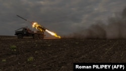 Українські військовослужбовці 92-ї десантно-штурмової бригади обстріляли позиції російських вогневих систем залпового вогню БМ-21 «Град», Харківська область, 15 травня 2024 року