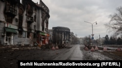 У центрі міста Бахмут Донецької області, 25 лютого 2023 року