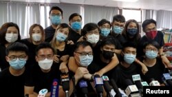 Mladi hongkonški demokrati iz takozvanog pokreta "otpora", Hong Kong, 15. jula 2020.
