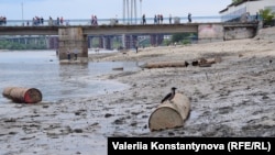 Обміління річки Дніпро у Запоріжжі через катастрофу на Каховській ГЕС, ілюстративне фото