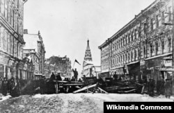 Барикада в Москві, 1905 рік