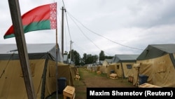 Військовий наметовий табір на території Білорусі (фото ілюстративне)
