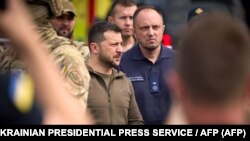 Presidenti ukrainas, Volodymyr Zelensky. 