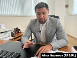 Serik Ahmetov, direktor Quryq Port LLP. Luka Quryq nalazi se na istočnoj obali Kaspijskog mora, južno od luke Aktau, 16. juna 2023.